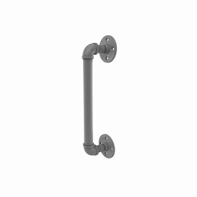 18" Door Pull, Matt Gray Finish