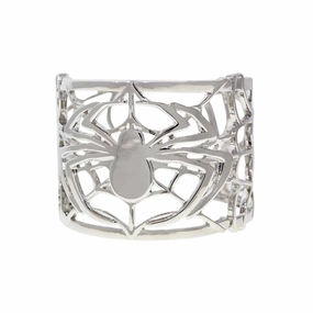 1928 Jewelry Spider Web Cuff Bracelet