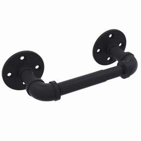 2 Post Toilet Paper Holder, Matt Black Finish