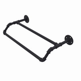 30" Double Towel Bar, Matt Black Finish