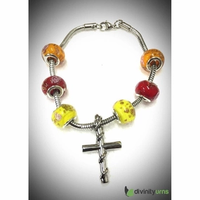 "Stylish Summer" Murano bead cremation Bracelet