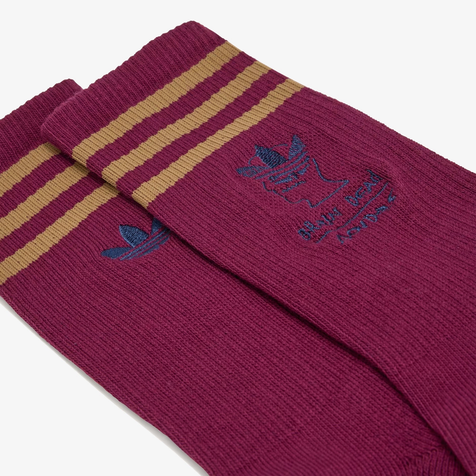 Adidas Originals | BRAIN DEAD SOCKS { AMAZON RED/BROWN