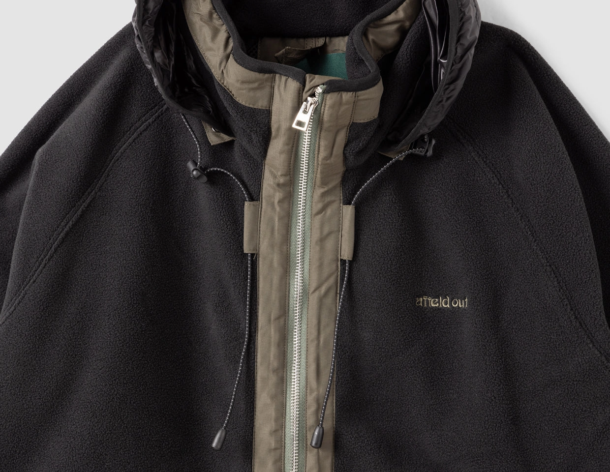 Afield Out Crest Fleece Jacket / Black