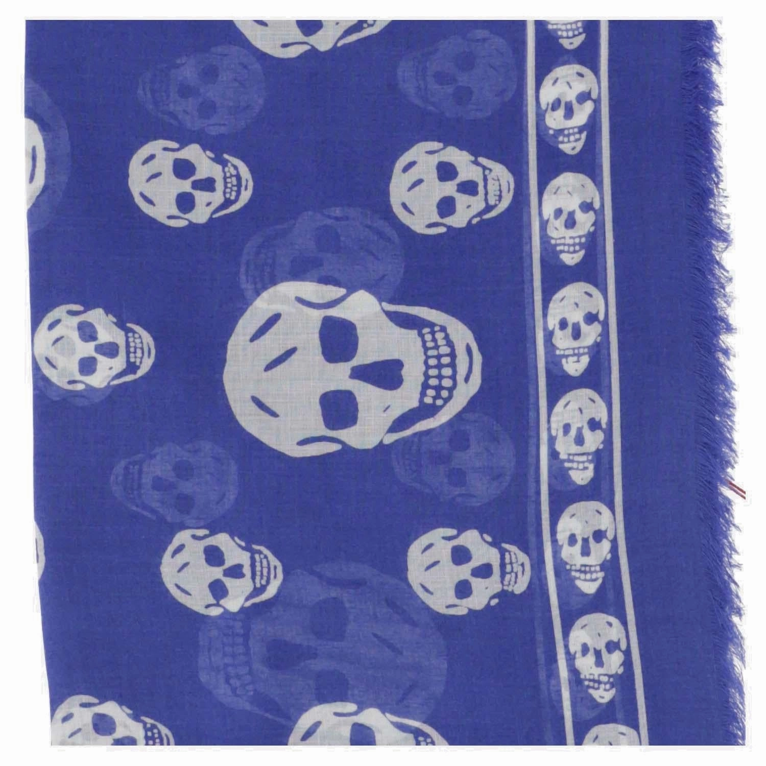 Alexander McQueen Classic Skull Printed Scarf