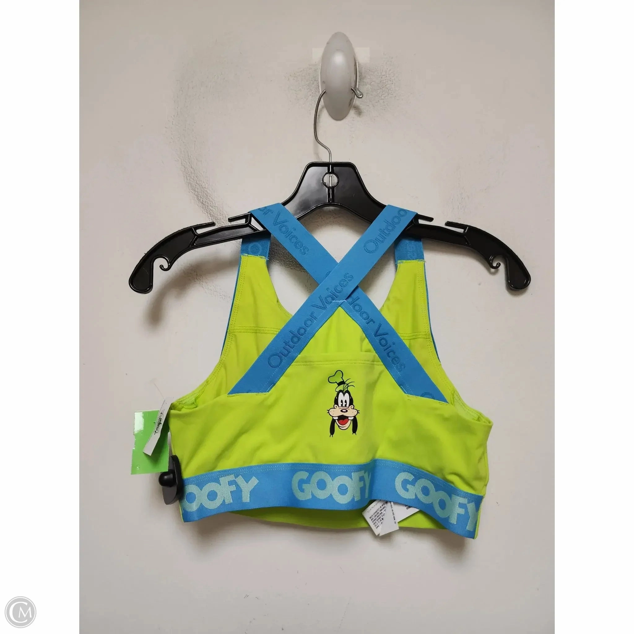 Athletic Bra By Disney Store In Blue & Green. Size: M