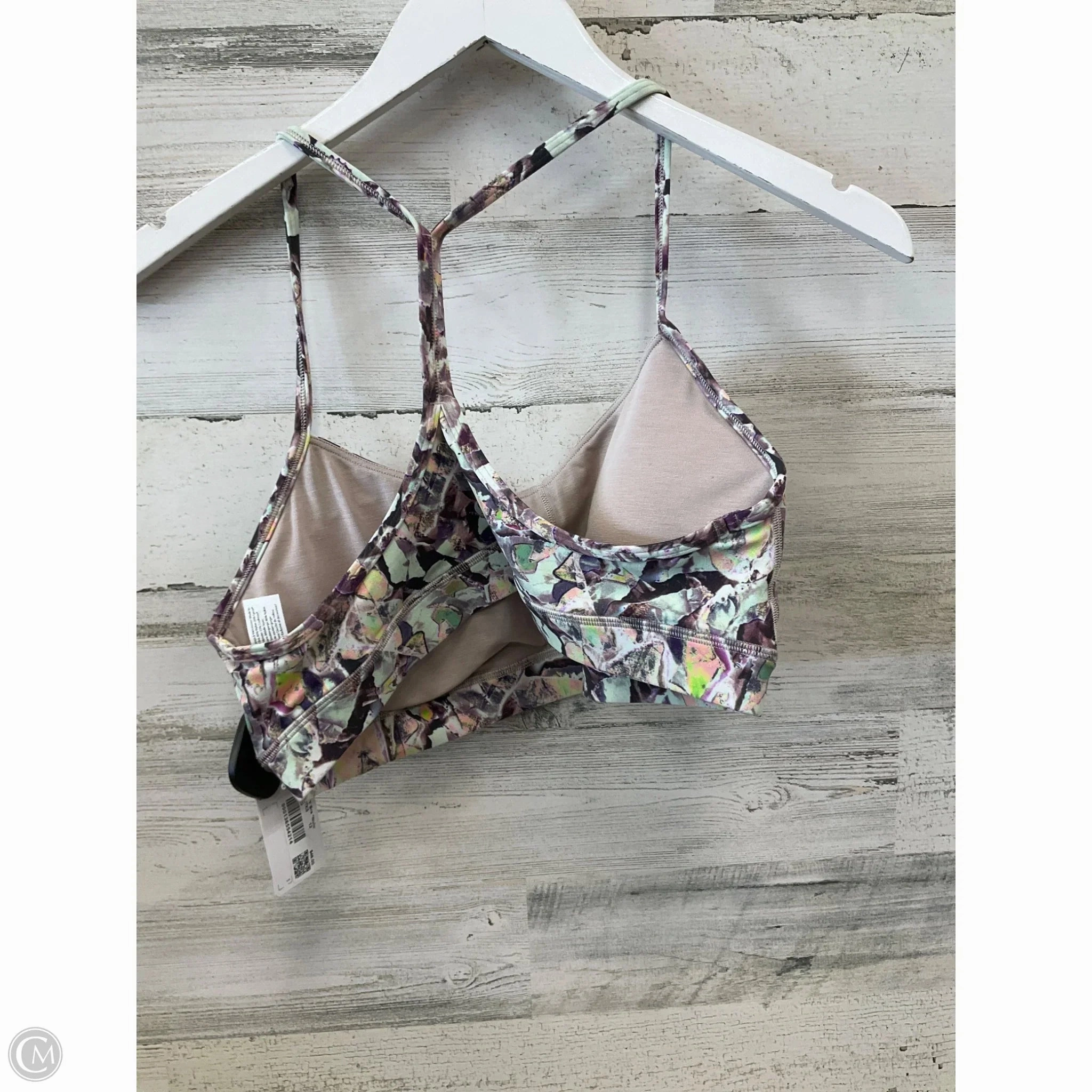 Athletic Bra By Lululemon In Green & Purple. Size: 12