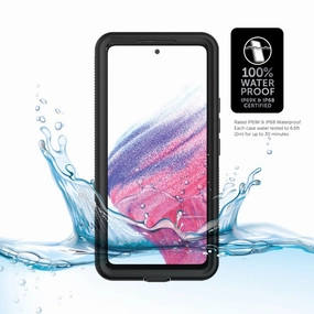 Body Glove 107100 Tidal Waterproof Phone Case for Samsung Galaxy A53 5G, Black/Gray