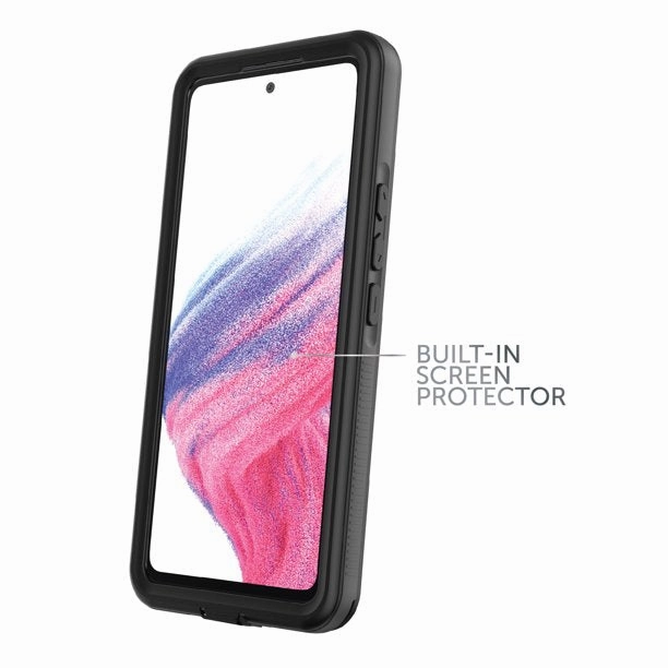 Body Glove 107100 Tidal Waterproof Phone Case for Samsung Galaxy A53 5G, Black/Gray