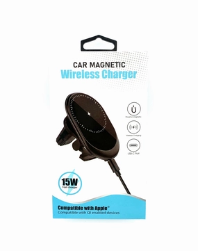 CAR HOLDER WITH FAST 15W WIRELESS CHARGER
