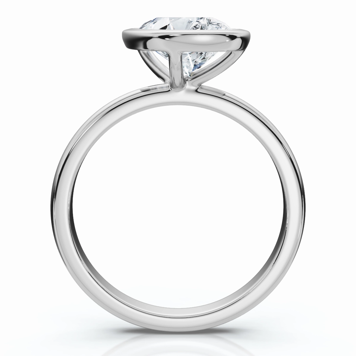 Certified 2Ct Pear Solitaire Diamond Engagement Ring 14k Gold or Pt Lab Grown