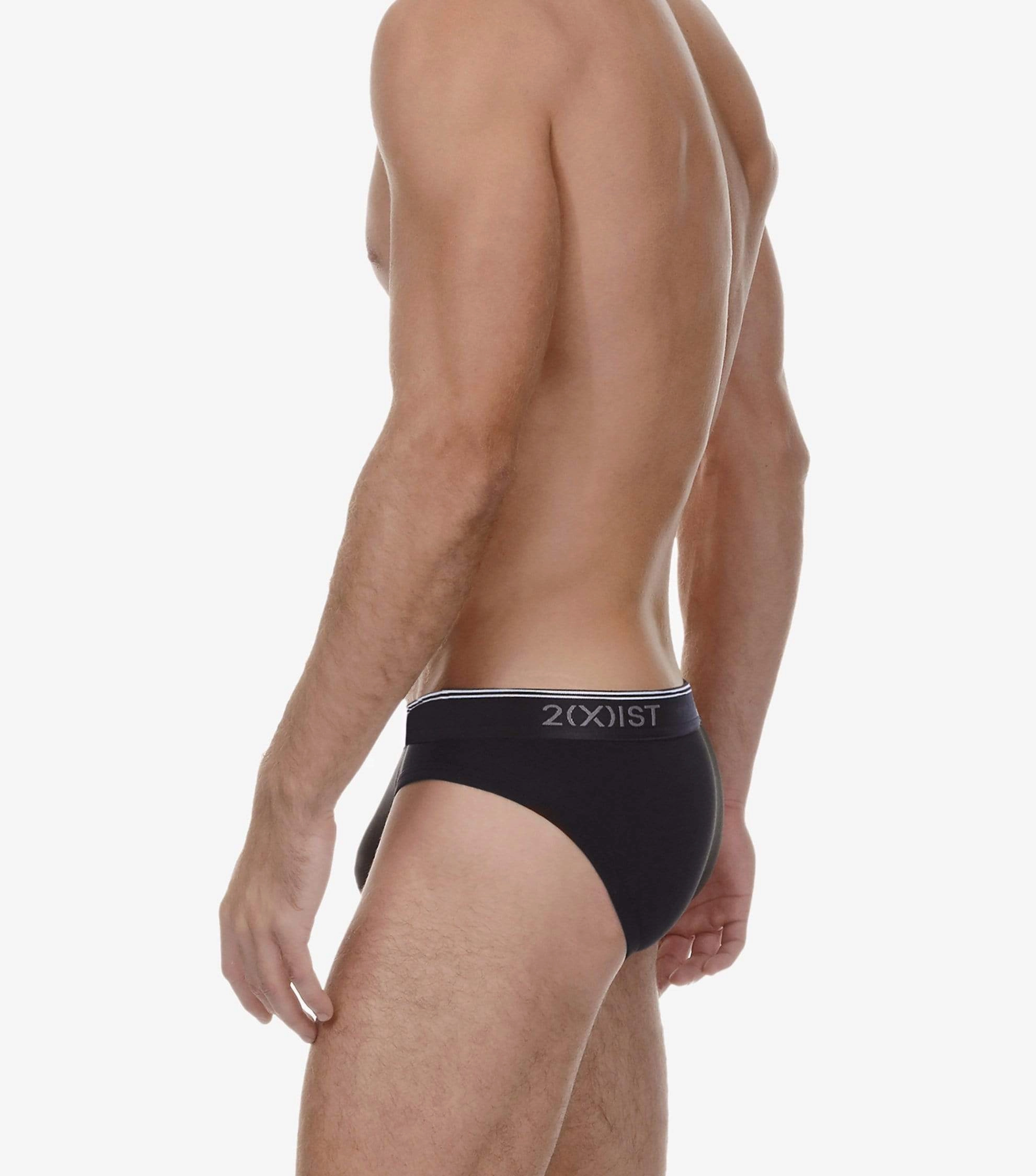 Cotton Stretch No-Show Brief 3-Pack
