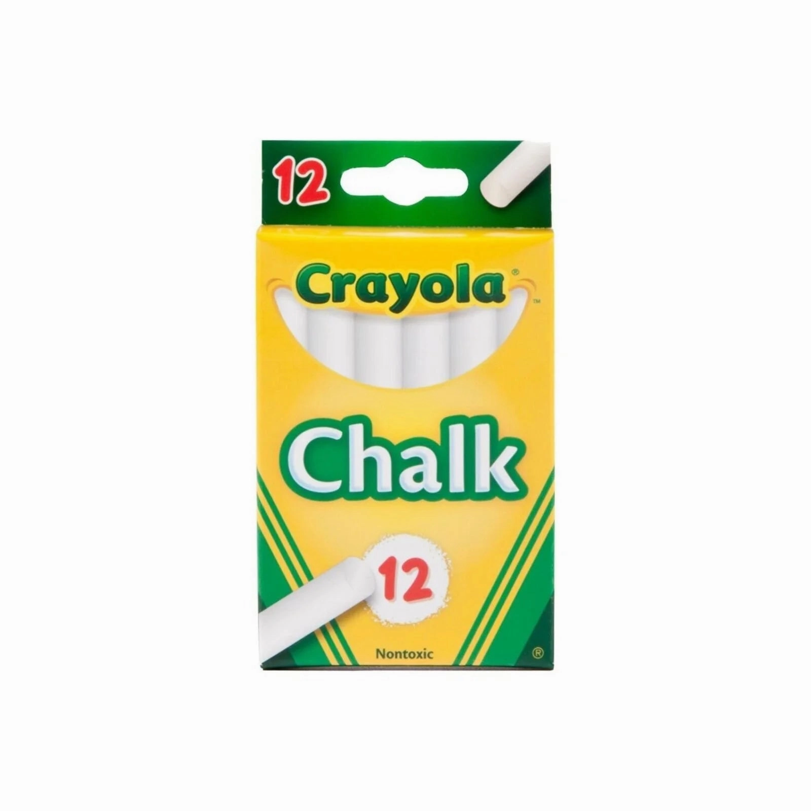 Crayola White Chalk 12 pcs