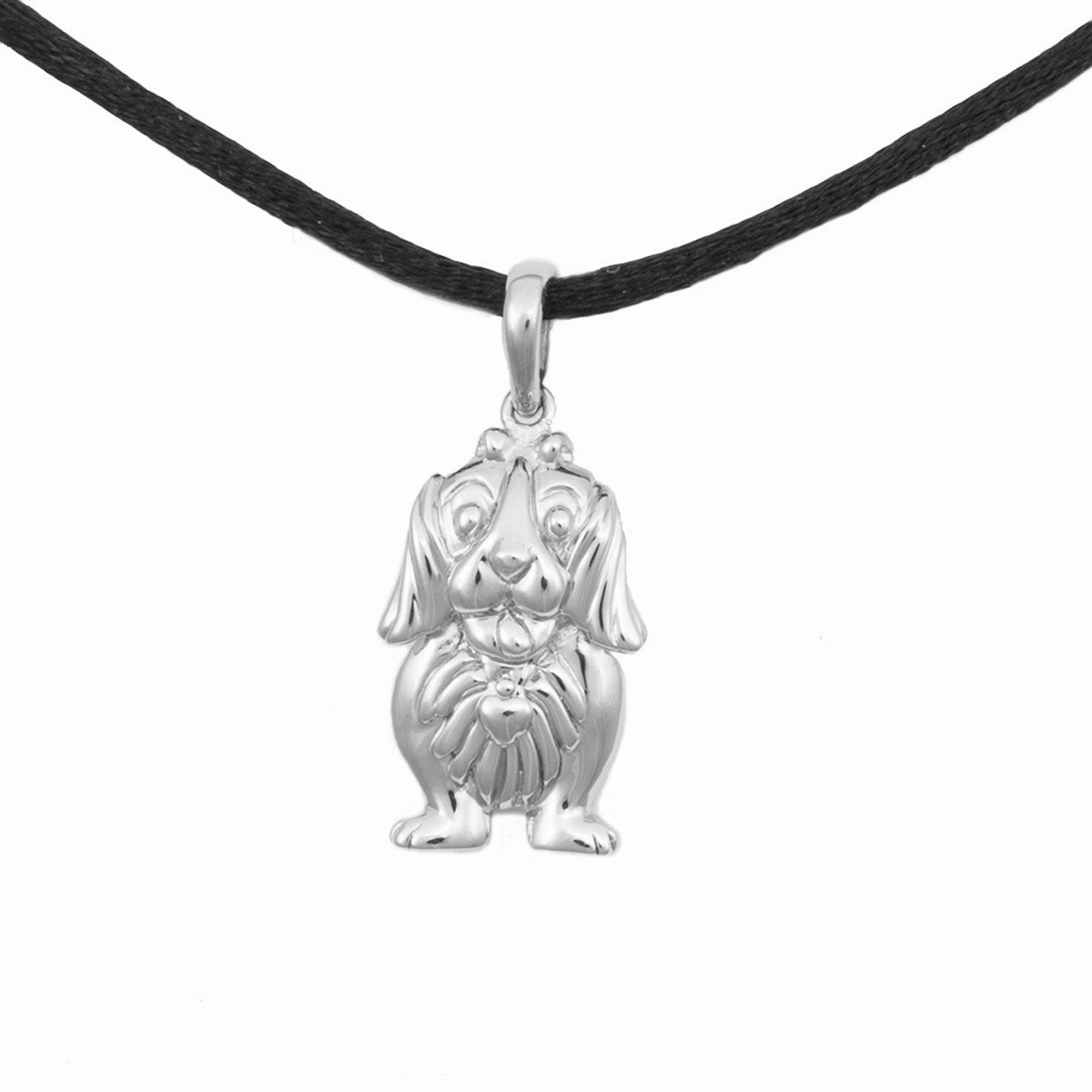 Dachshund Cremation Pendant In Sterling Silver