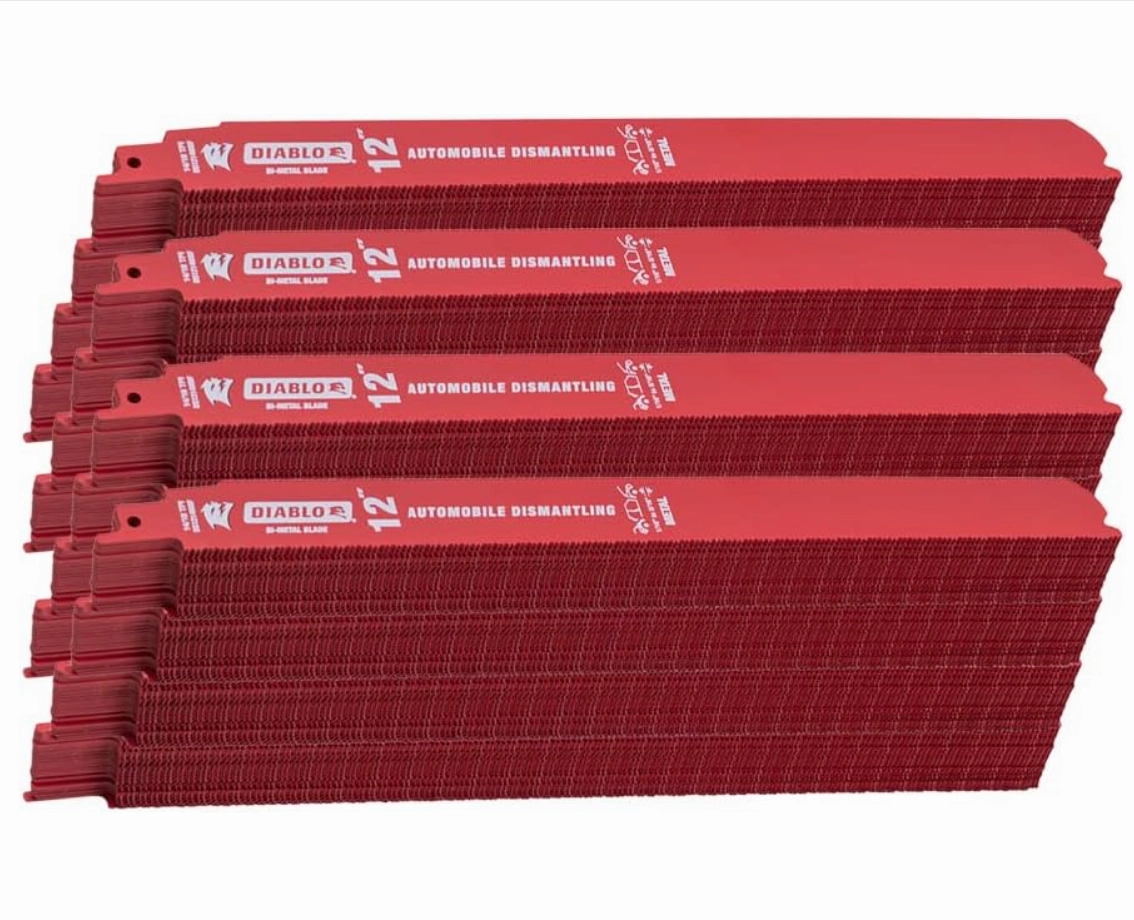Diablo DS1214BF200 -  12 in. Bi-Metal Recip Blade for Medium Metal Cutting - 200 Pack