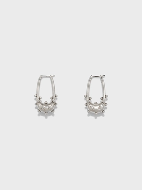 Elias Palladium-Plated Hoop Earrings