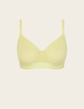 FreeMesh Full Bust Wireless Bra - Lemon