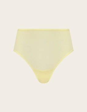 FreeMesh High-Cut Full Brief - Lemon