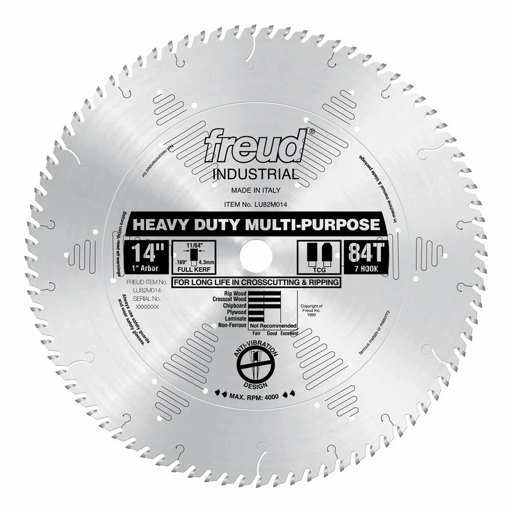 Freud LU82M014 - 14" Heavy Duty Multi-Purpose Blade