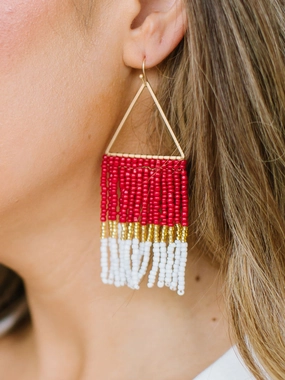 Greer Earrings | Garnet   Gold