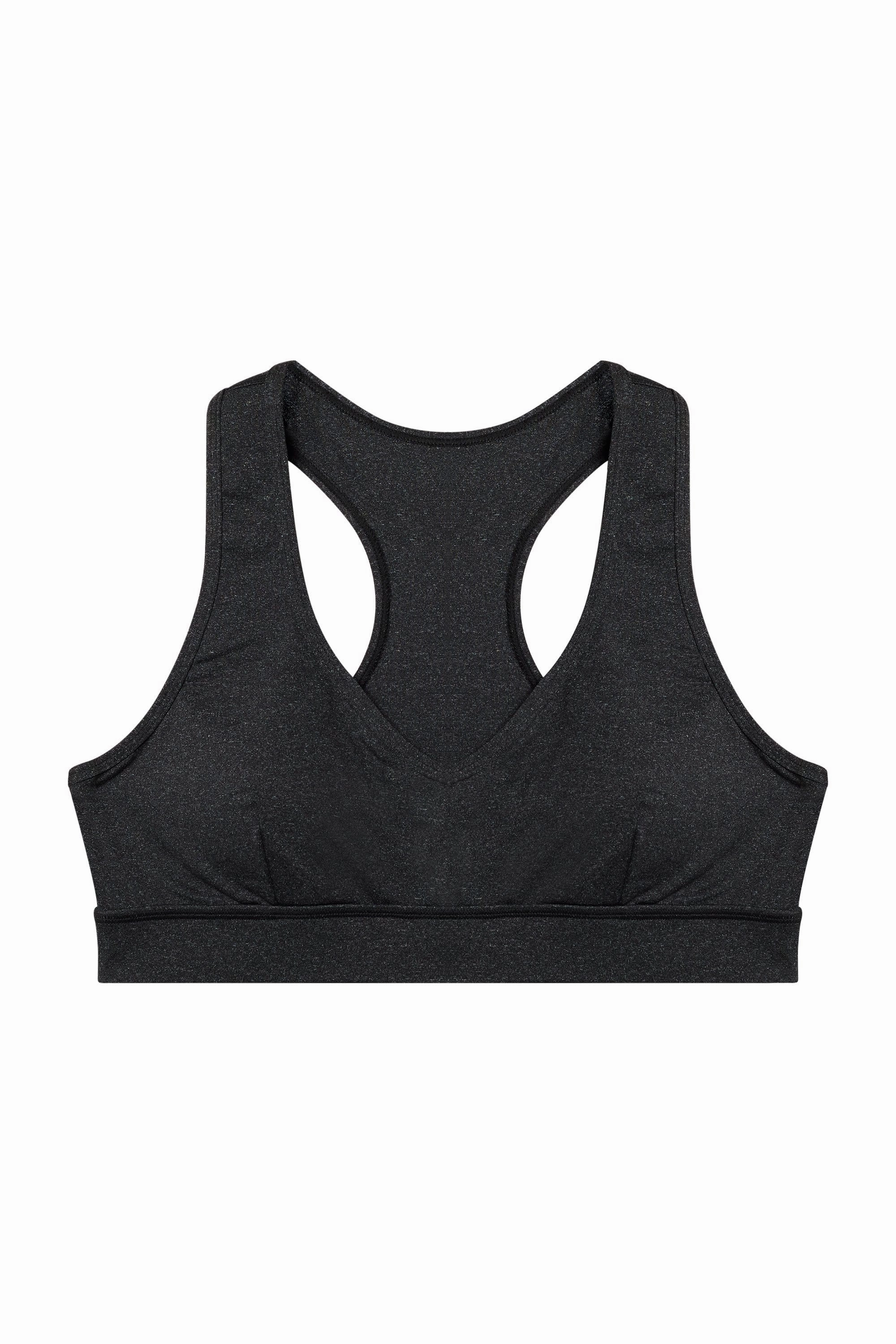 Grey Marl Racer Back Bra