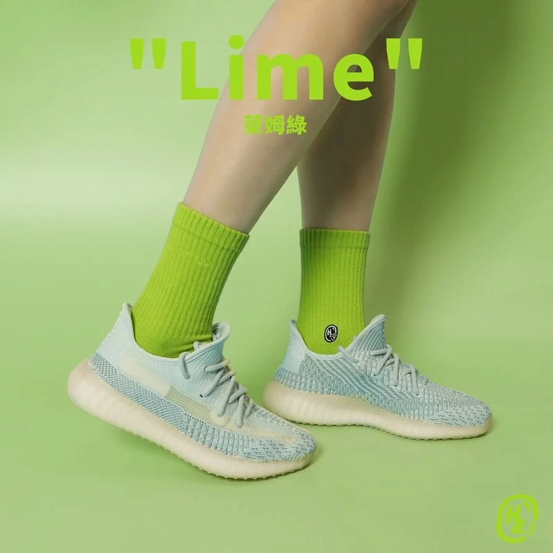 H2O  Lime  - Crew Socks [20SS01-GN]