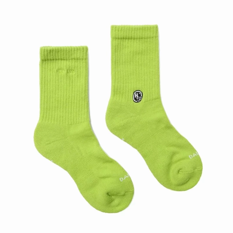 H2O  Lime  - Crew Socks [20SS01-GN]