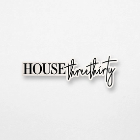 House Three Thirty Sticker (Horizontal)
