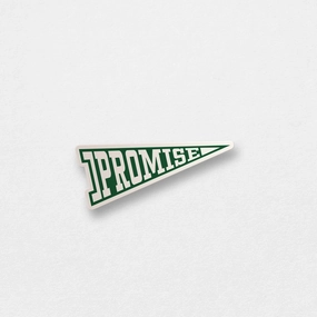 I PROMISE Pennant Sticker (Green/White)