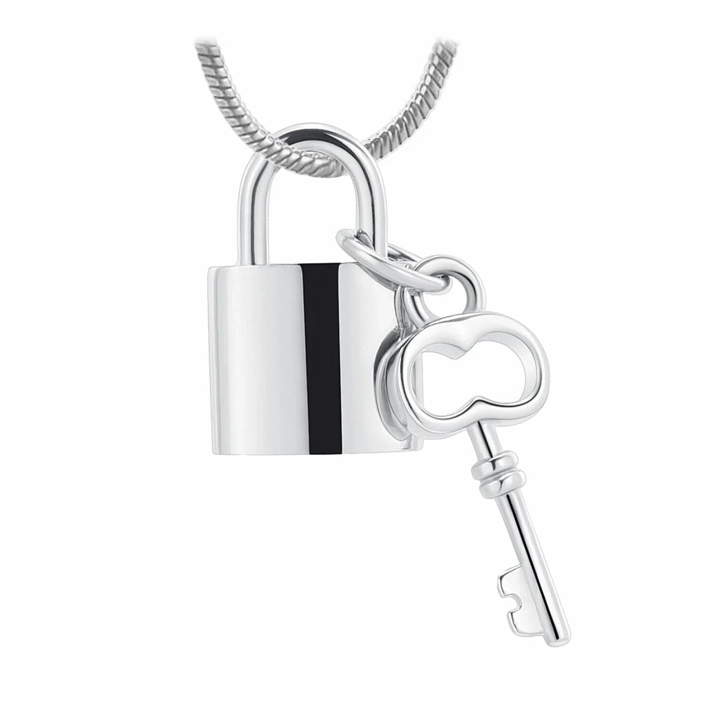 J-197 - Lock and Key  ~Pendant with Chain