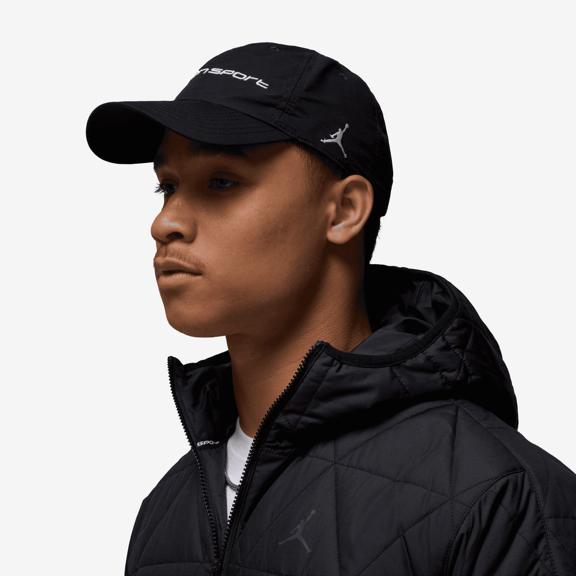 Jordan | CLUB UNSTRUCTURED HAT { BLACK/WHITE