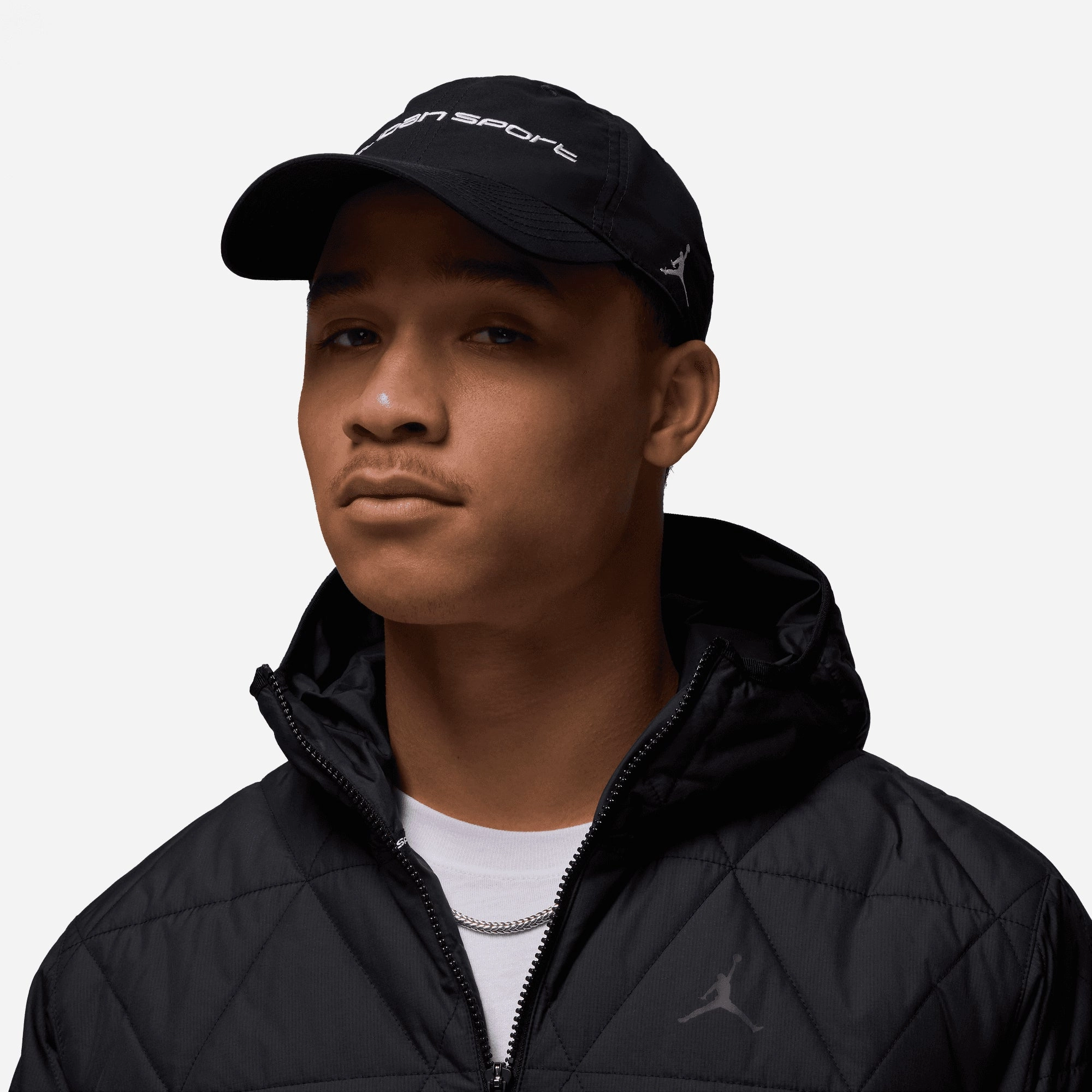Jordan | CLUB UNSTRUCTURED HAT { BLACK/WHITE