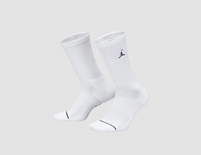Jordan Everyday Crew Socks (3 Pack) White / Black