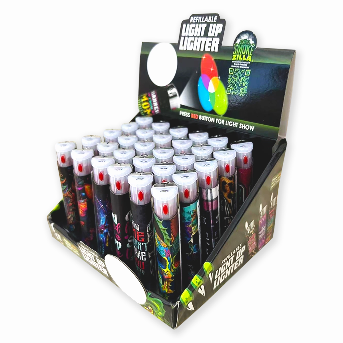 Light Up Lighter - 30 Pieces Per Retail Ready Display 23806