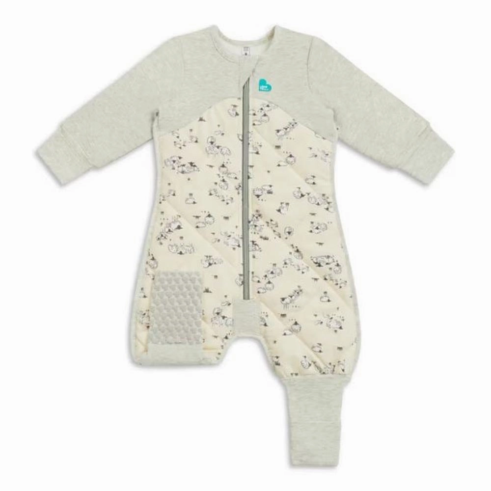 Love To Dream Organic Cotton Sleep Suit With Merino Wool 3.5 Tog Sand - Sheep Life