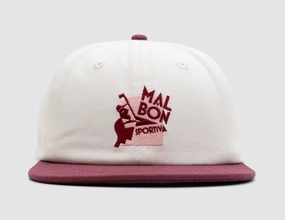Malbon Sportiva Painters Cap Ivory / Vino