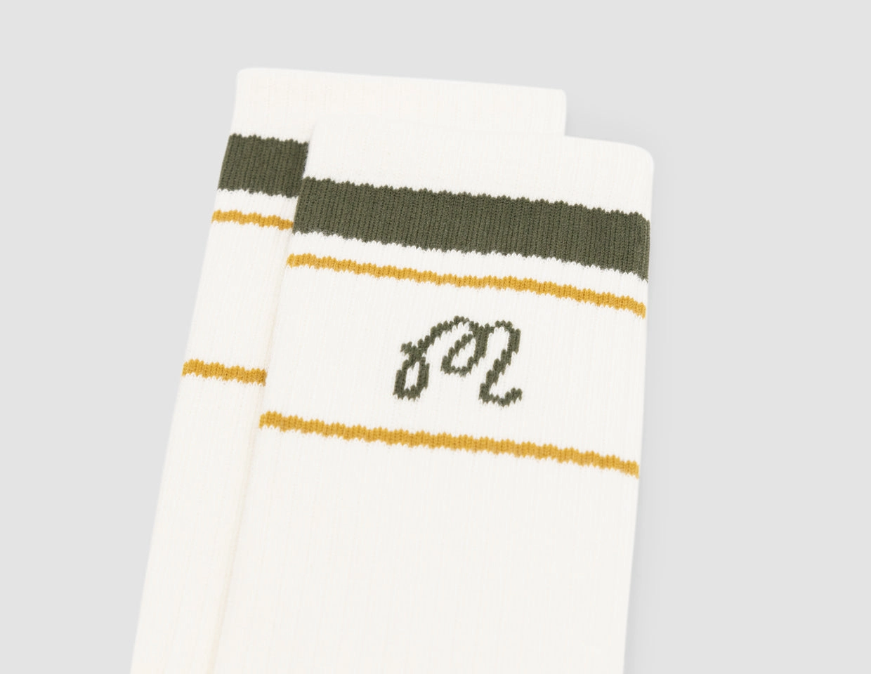 Malbon Sportiva Socks / Cream