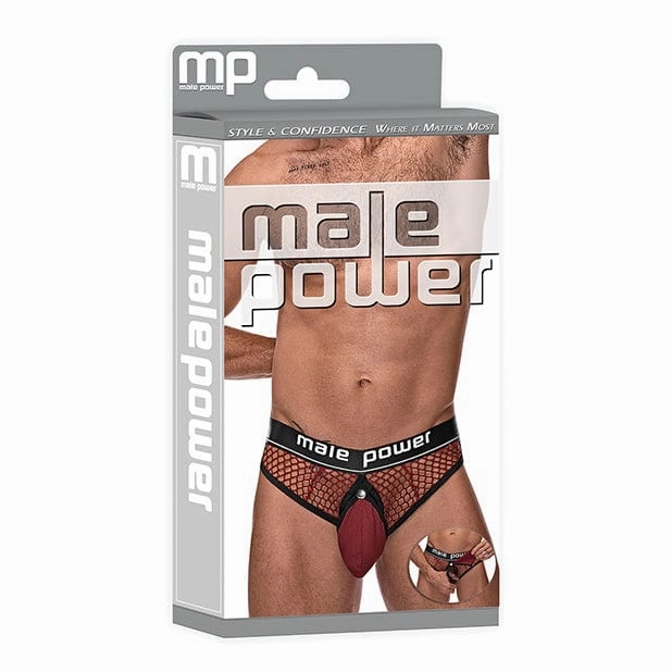 Male Power - Cock Pit Fishnet Cock Ring Thong Underwear