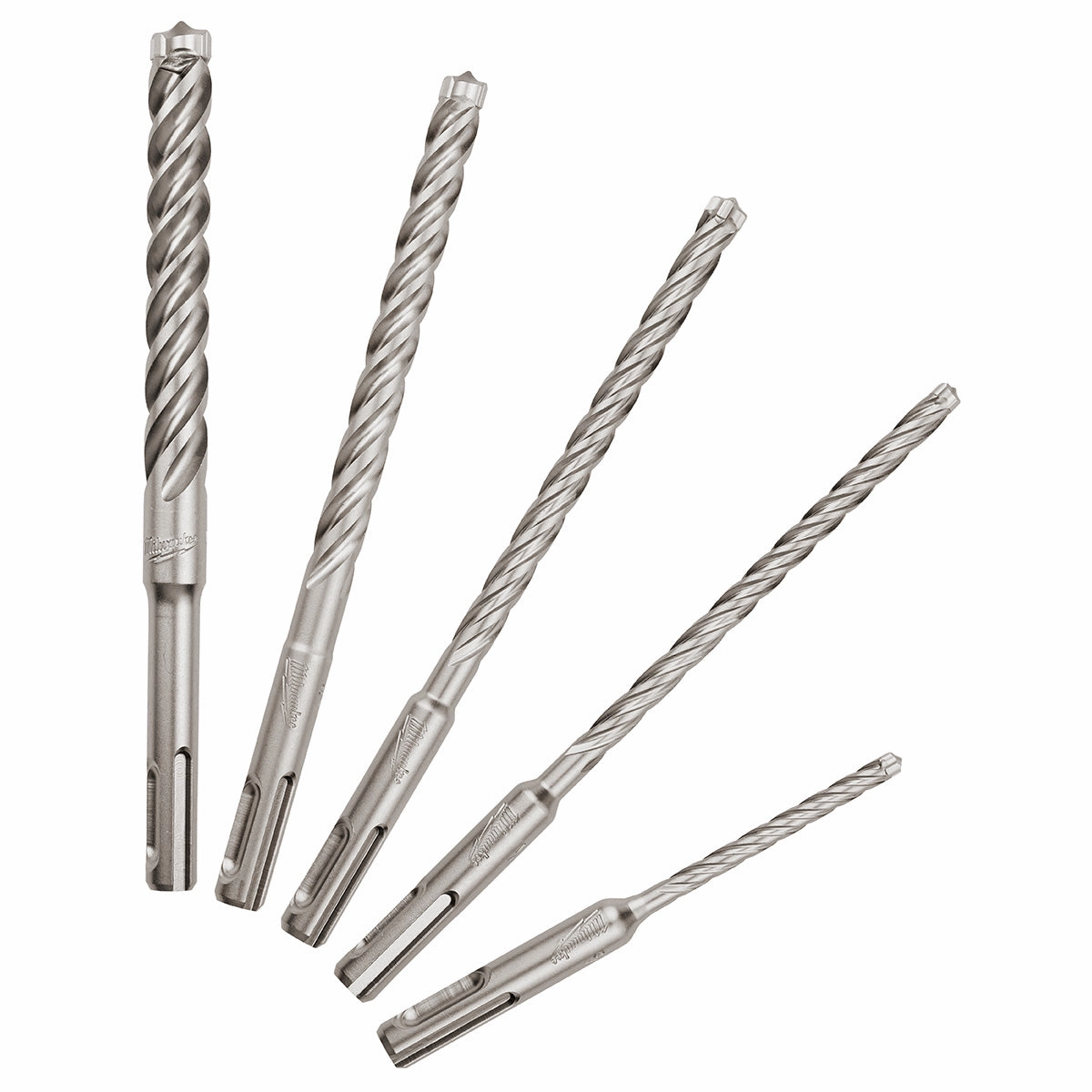 Milwaukee 48-20-7498 - 5-Piece MX4™ 4-Cutter SDS-Plus Rotary Hammer-Drill Bit Kit