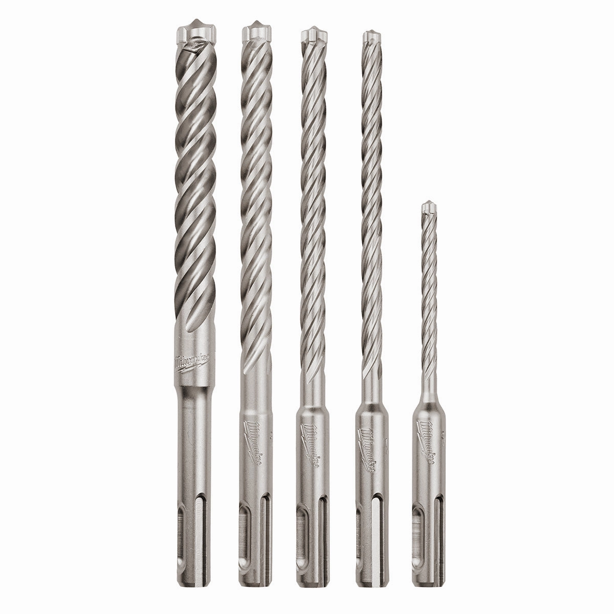Milwaukee 48-20-7498 - 5-Piece MX4™ 4-Cutter SDS-Plus Rotary Hammer-Drill Bit Kit