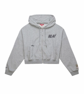 Mitchell & Ness Miami HEAT Cropped Women's Jacket
