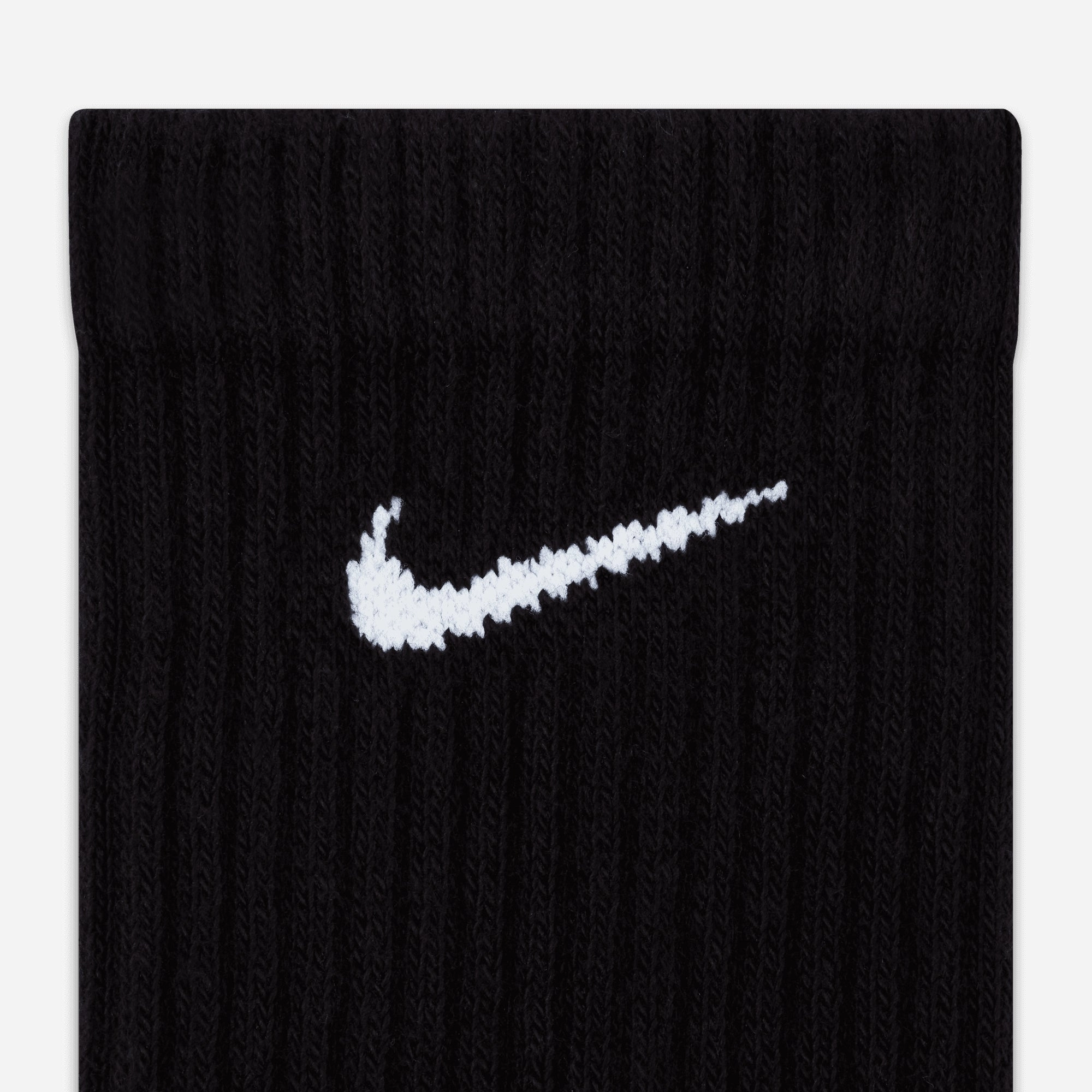 NIKE | EVERYDAY CUSHIONED TRAINING CREW SOCKS { BLACK/WHITE