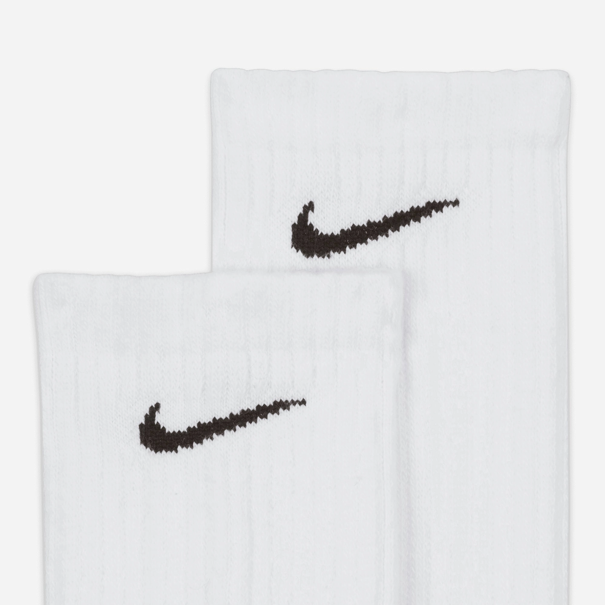 NIKE | EVERYDAY CUSHIONED TRAINING CREW SOCKS { WHITE/BLACK