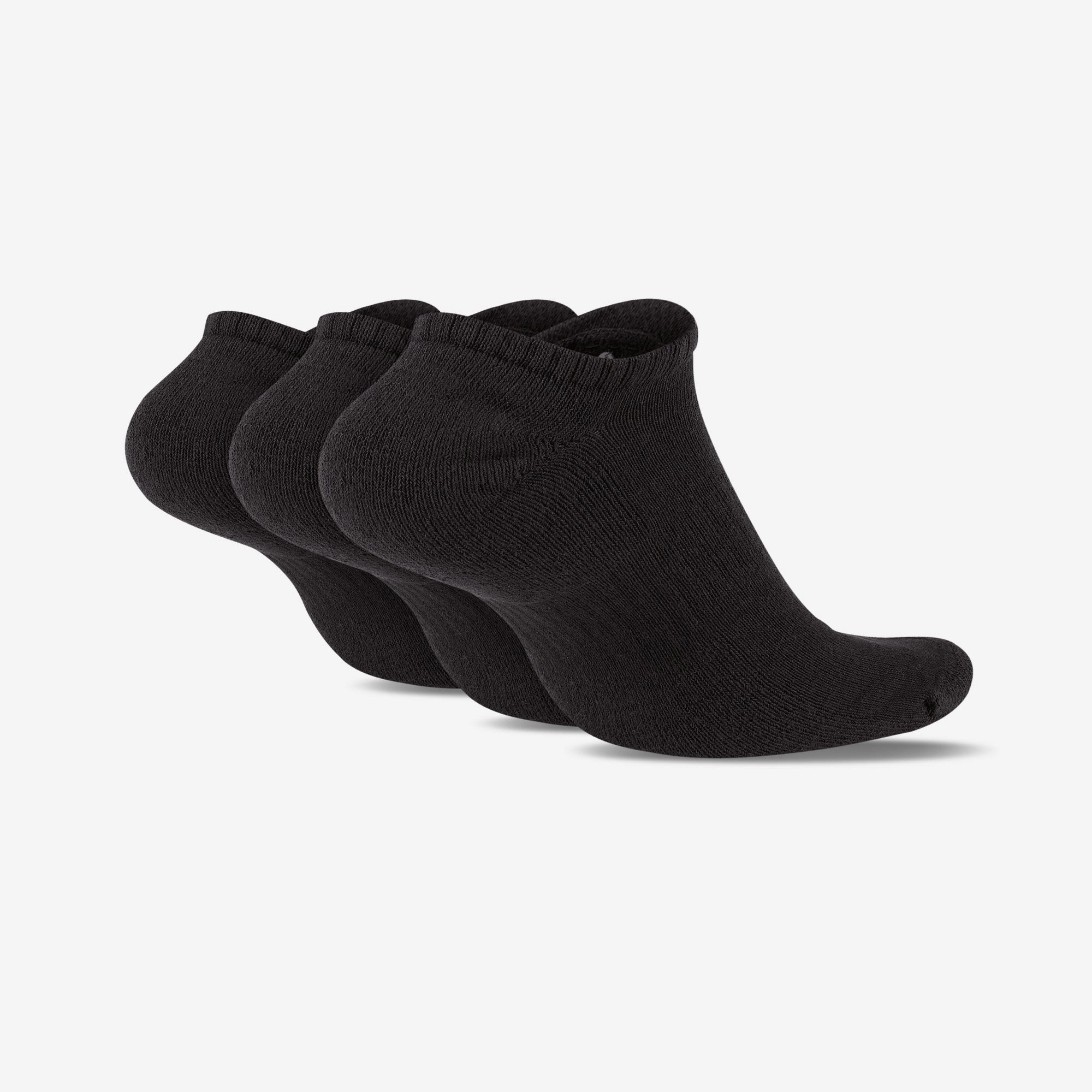 NIKE | EVERYDAY CUSHIONED TRAINING NO-SHOW SOCKS { BLACK/WHITE