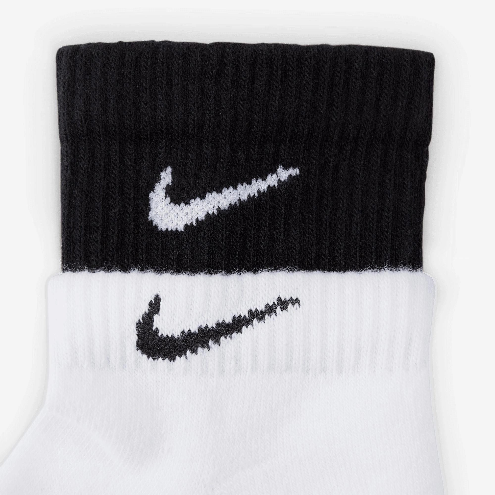 NIKE | EVERYDAY PLUS CUSHIONED SOCKS { WHITE/BLACK