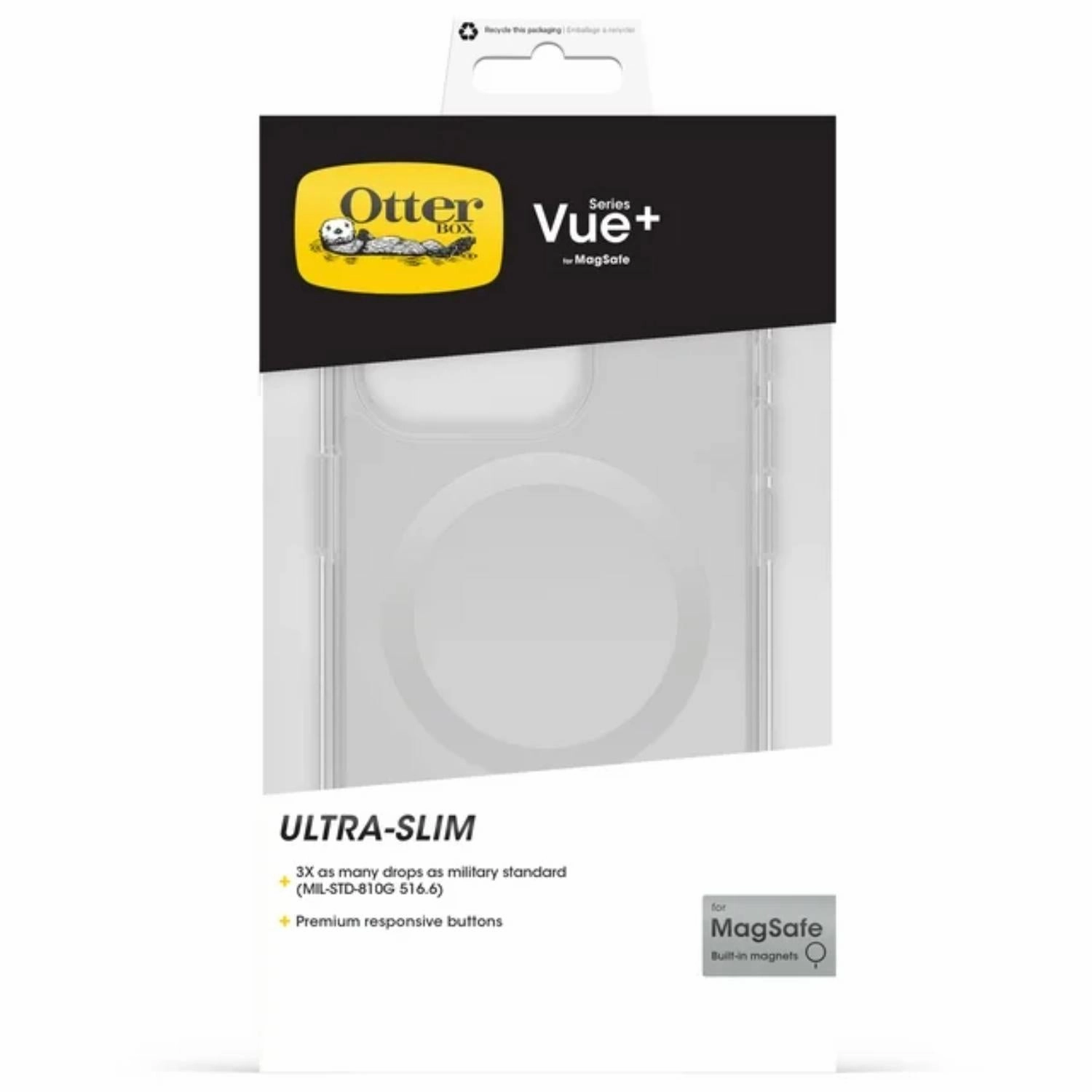 OtterBox 77-93022P2 Vue  Series Case for MagSafe for Apple iPhone 15 Pro - Clear