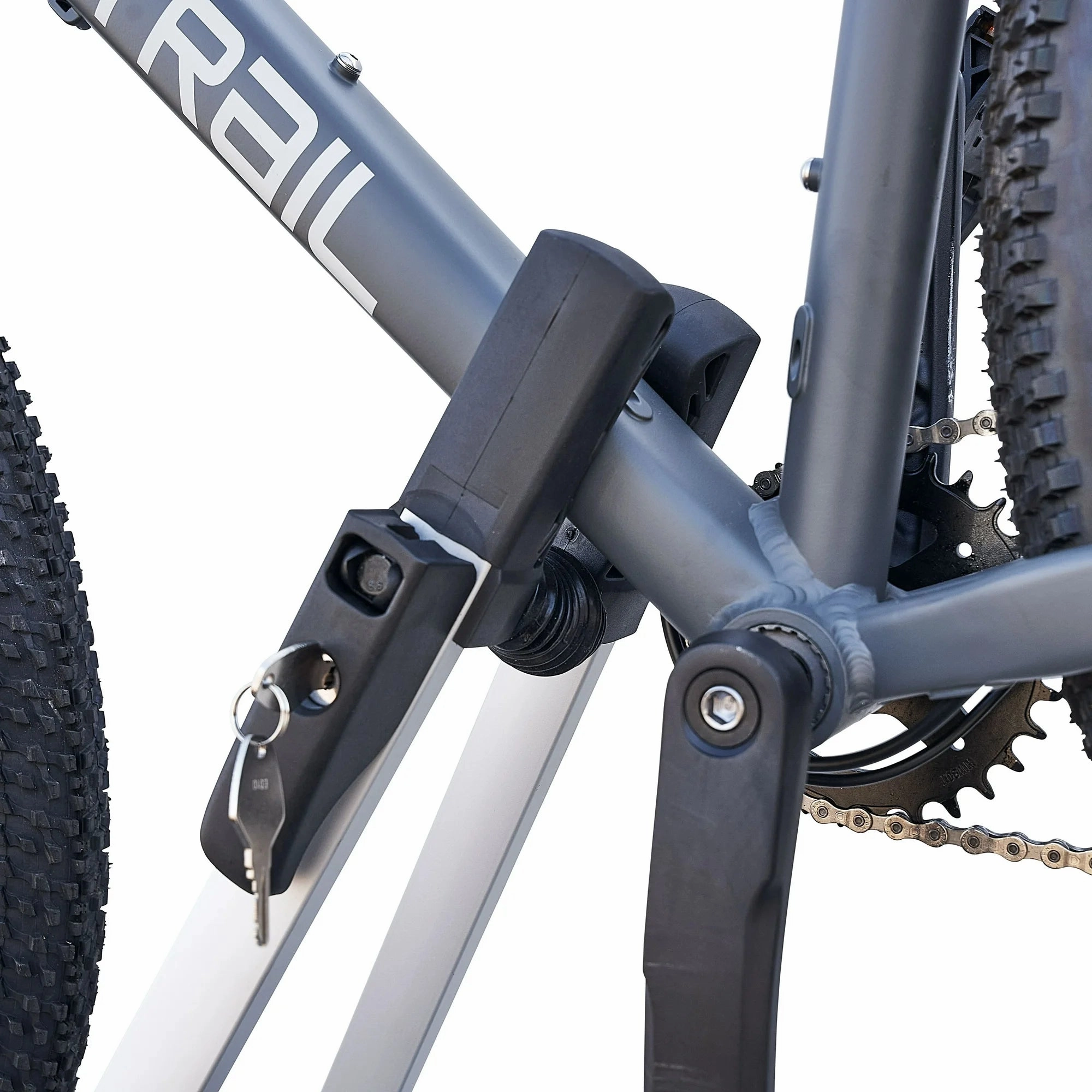 Ozark Trail 36300493 1-Bicycle Aluminum Rooftop Bike Rack Mount with 33lbs Load Capacity
