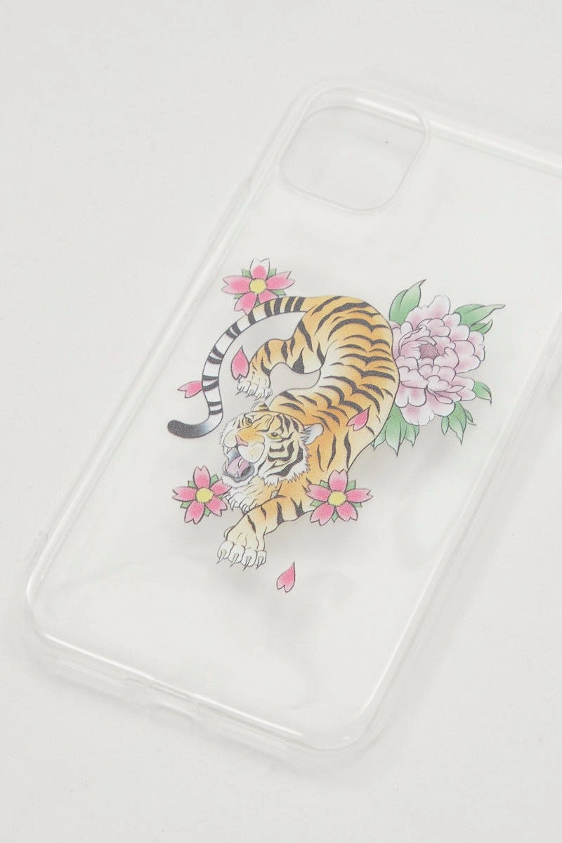 Print Tiger Flower Print Iphone 11 Case