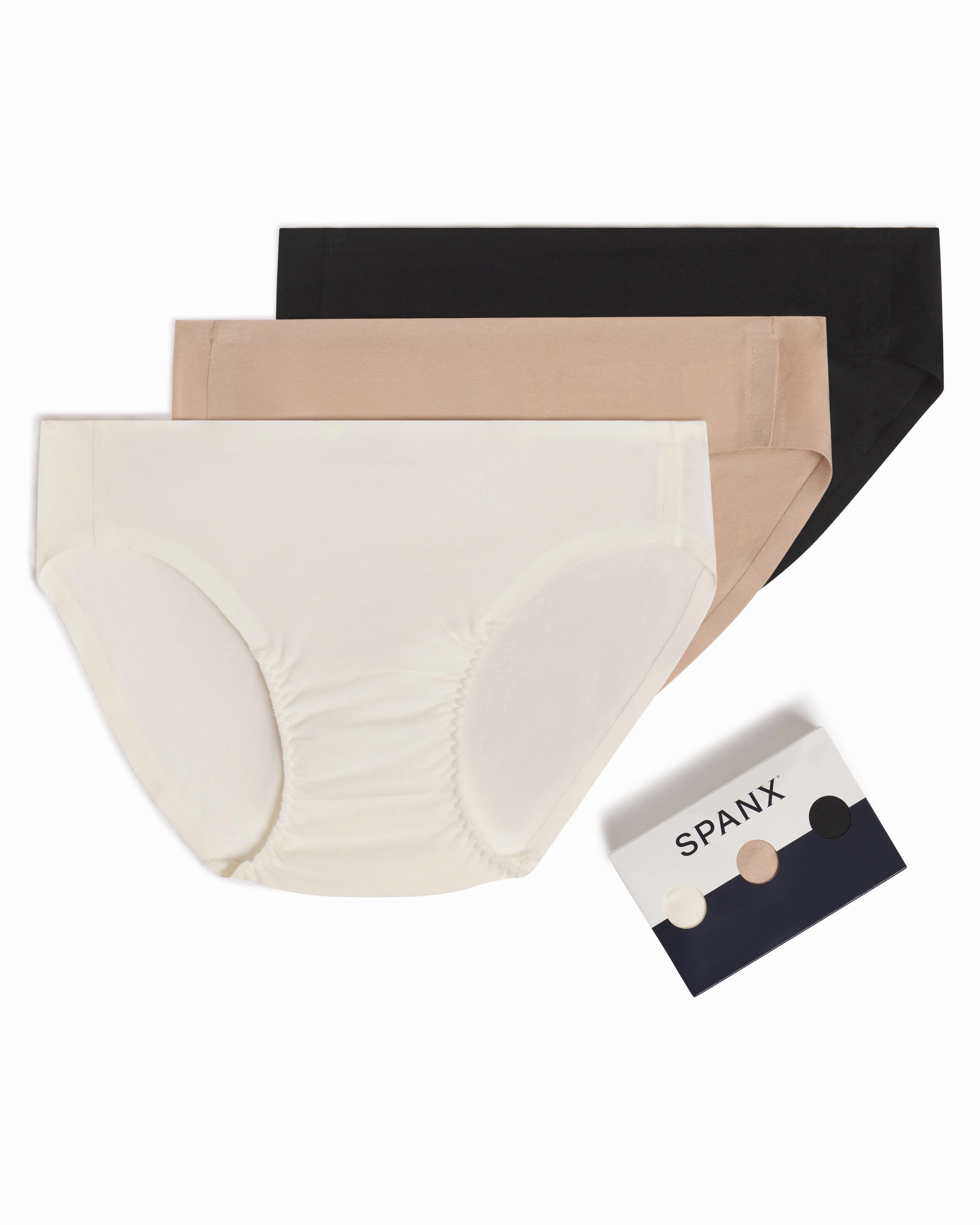 SPANXsmooth™ Fit-To-You Supima® Cotton Bikini 3-Pack