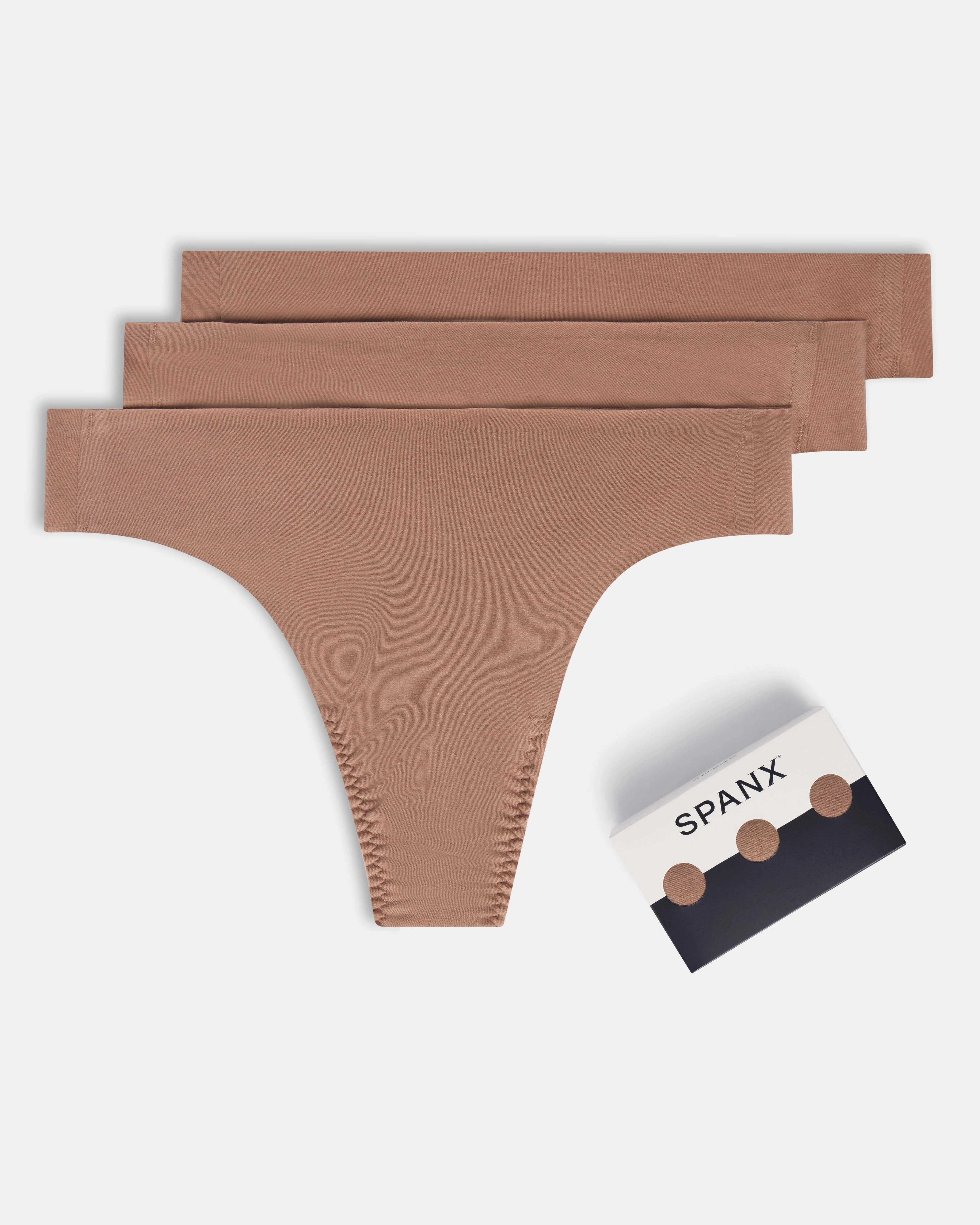 SPANXsmooth™ Fit-To-You Supima® Cotton Thong 3-Pack