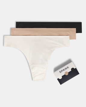 SPANXsmooth™ Fit-To-You Supima® Cotton Thong 3-Pack